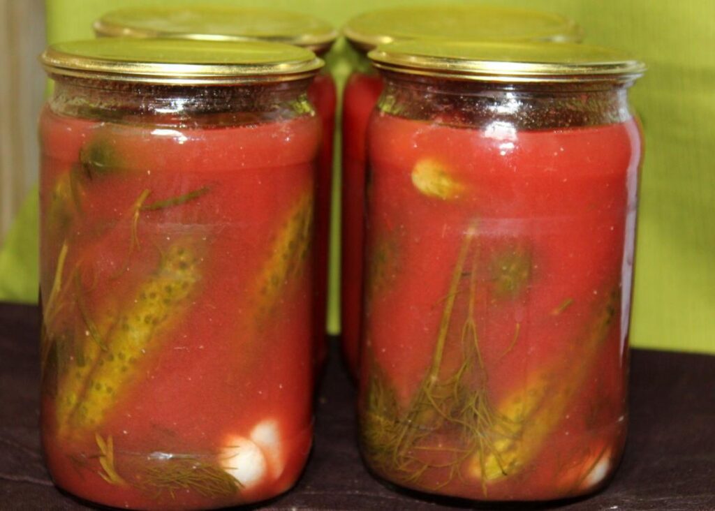 Невероятно вкусные огурчики в томатной заливке на зиму мои лучшие рецепты закаток