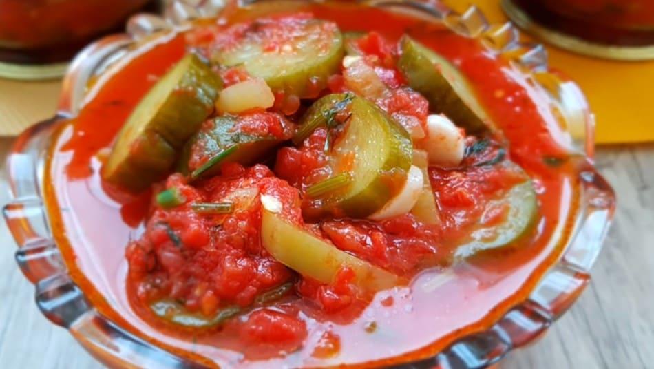 Невероятно вкусные огурчики в томатной заливке на зиму мои лучшие рецепты закаток